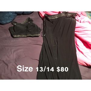 2 piece formal dress